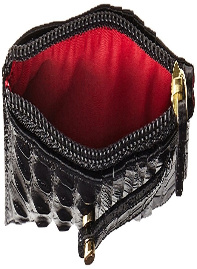 BRAHMIN Credit Card Wallet - Black Melbourne - Image 3