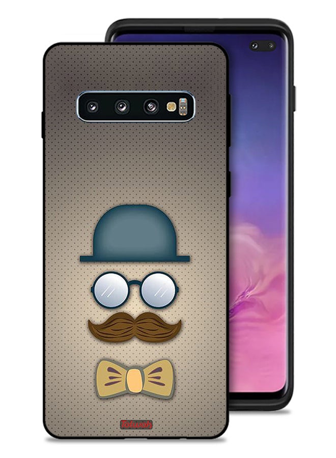 Tolwak Samsung Galaxy S10 Plus Protective Case Cover ManS Head Art - Image 1