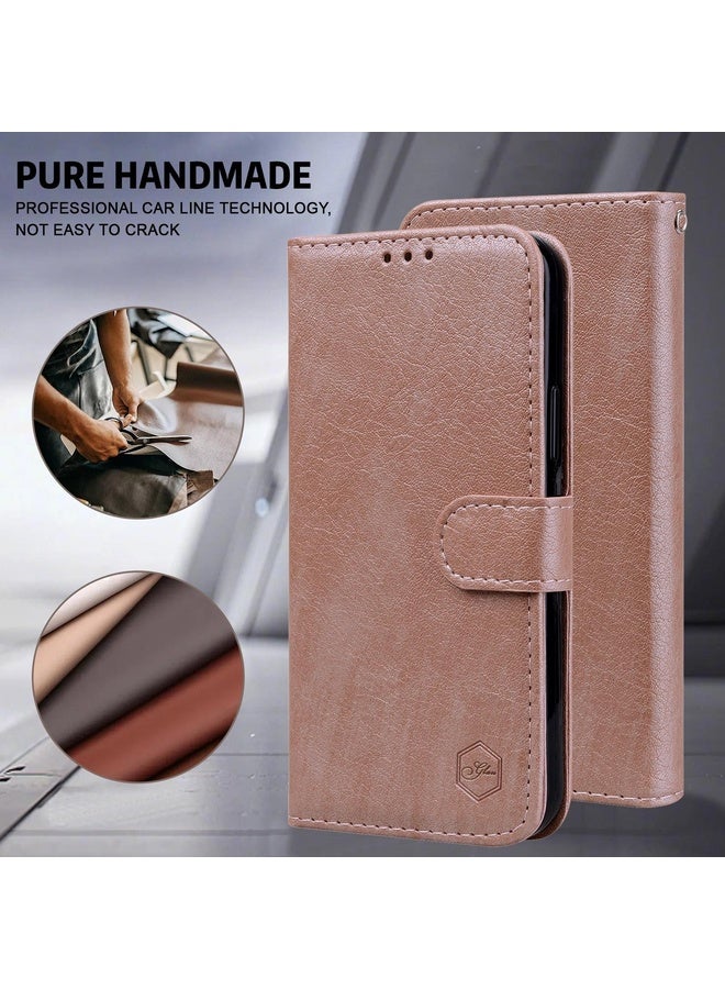 Case Cover For Samsung Galaxy S21+ Skin Feeling Oil Leather Texture PU + TPU Phone Case(Champagne)