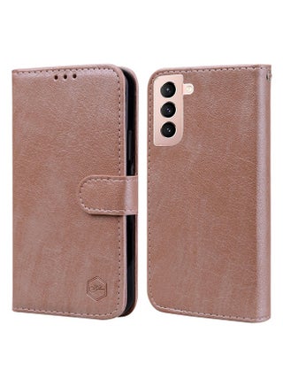 Case Cover For Samsung Galaxy S21+ Skin Feeling Oil Leather Texture PU + TPU Phone Case(Champagne) - pzsku/Z3FEA85F61EA4D8396EF0Z/45/1753888014/c3f6a30c-1101-4a1d-9058-cb3096026e47