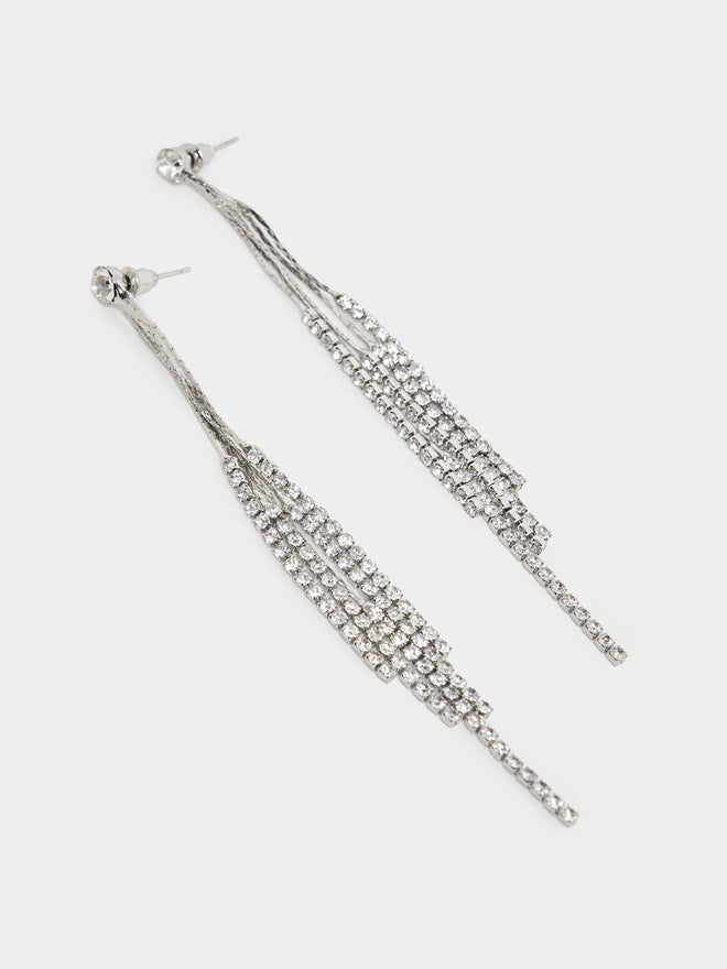 Styli Styli Embellished Tassel Drop Earrings  - Image 3