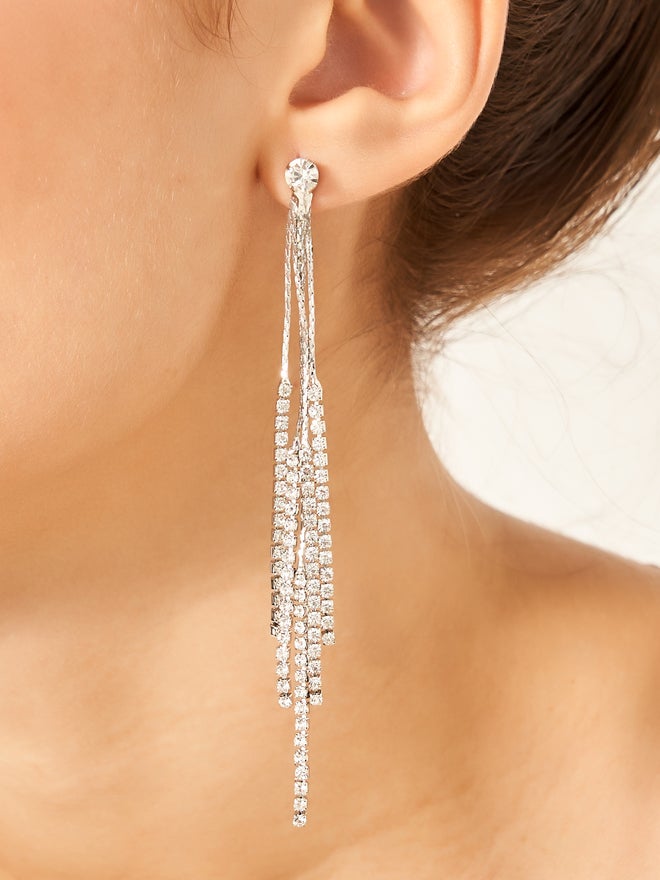 Styli Styli Embellished Tassel Drop Earrings  - Image 2
