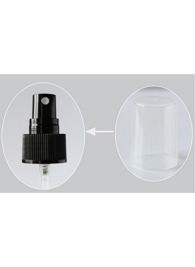 Elandy - 2Pcs 250Ml8Oz Round Pet Spray Bottle With Black Sprayermakeup Cosmetic Bath Shower Toiletries Liquid Perfume Hair Conditioner Storage Containers (Green) - Image 1