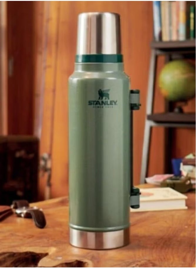 Stanley - Stanley Classic Legendary 1.9L 2.0QT Green Thermos Bottle – BPA-Free Stainless Steel, Keeps Drinks Hot for 45 Hours and Cold for 40 Hours, Leakproof Lid Doubles as a Cup, Dishwasher Safe. - Image 1
