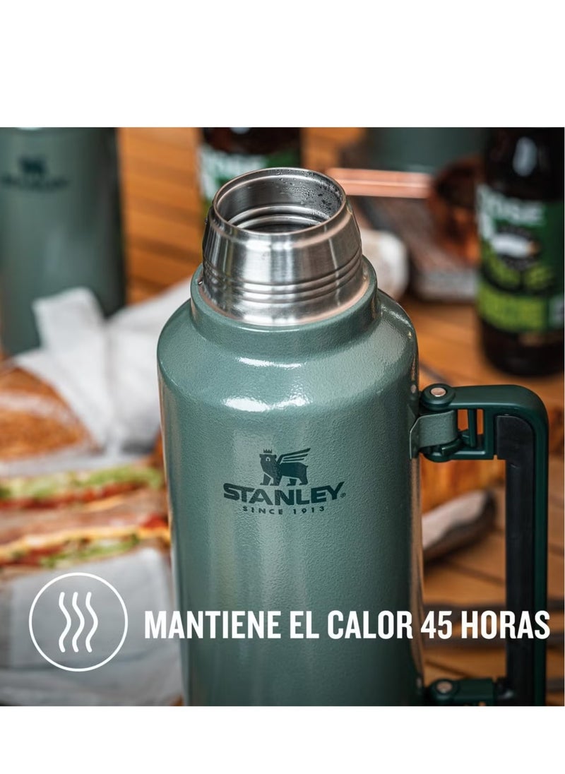 Stanley - Stanley Classic Legendary 1.9L 2.0QT Green Thermos Bottle – BPA-Free Stainless Steel, Keeps Drinks Hot for 45 Hours and Cold for 40 Hours, Leakproof Lid Doubles as a Cup, Dishwasher Safe. - Image 1
