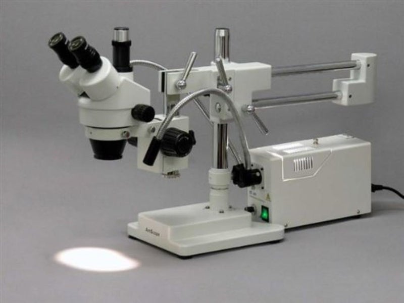 AmScope FBYL Dual Gooseneck Fiber Optic Attachment For Microscope Illuminators - Image 4