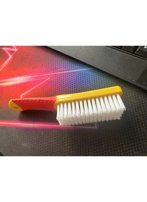 Nano Shoe Brush Multi-Function Soft Bristle CleaningYellow handle silicone [7*16 row]] Yellow handle silicone [7*16 row]]