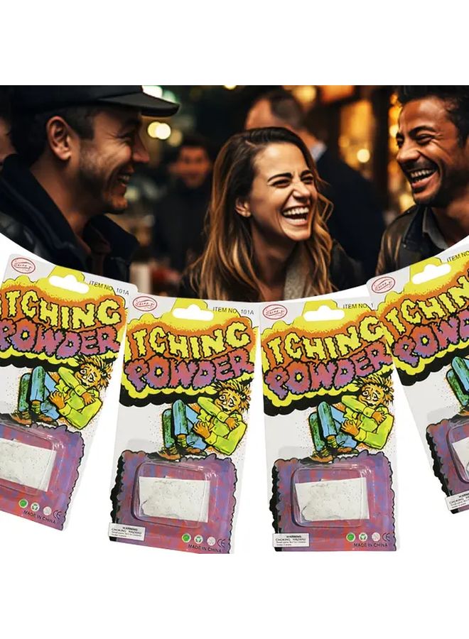 Non Toxic Itch Powder Prank Kit 4 Pcs Low Allergy Formula Funny Props - Image 2