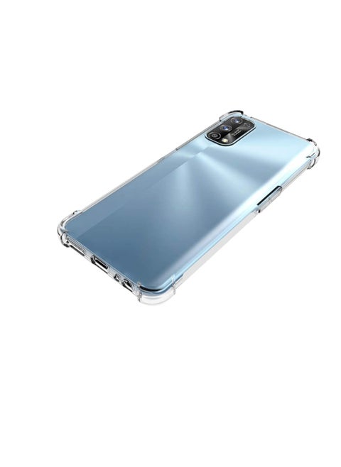 For Realme 7 Pro Silicone Case Transparent TPU Gorilla Anti-shock Protector Camera ShockProof Corners - Clear