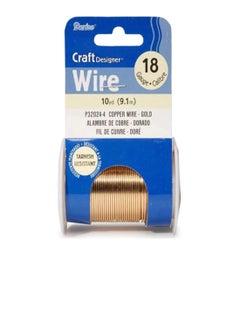 Darice Craft Wire 18 Gauge Gold 10 yards  - Image 1