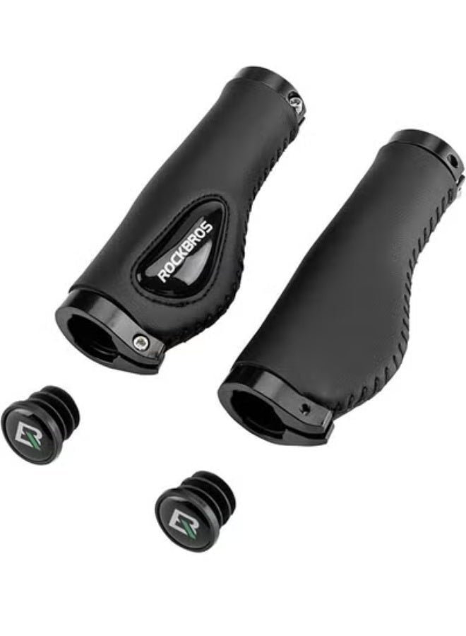 روكبروز مقابض مقود دراجة ROCKBROS بتصميم مريح من الجل الناعم مع قفل مزدوج على مقود الدراجة للدراجة الجبلية MTB MBX والدراجة الكهربائية والسكوتر - Image 1