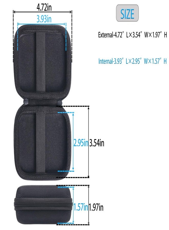 inDomit Hard Protective Travel Case Compatible with Mattel UNO Classic Card Game -BLACK(CASE ONLY) - Image 4