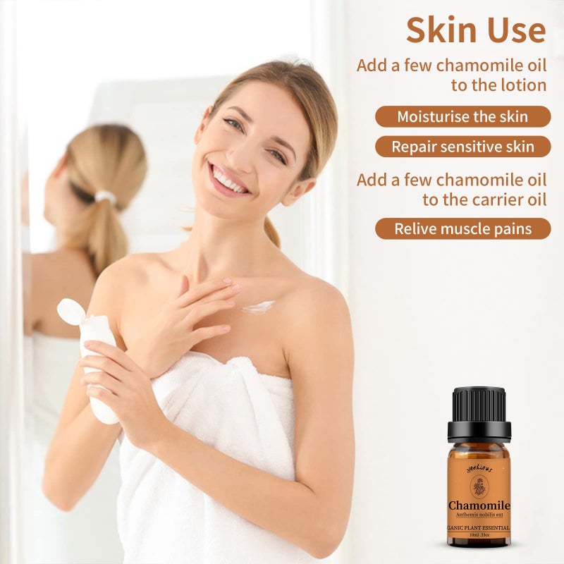 Yethious Organic Chamomile Essential Oil 100% Pure Aromatherapy Oils for Diffuser, Skin, Hair and Face, 10 Milliliters - Image 5
