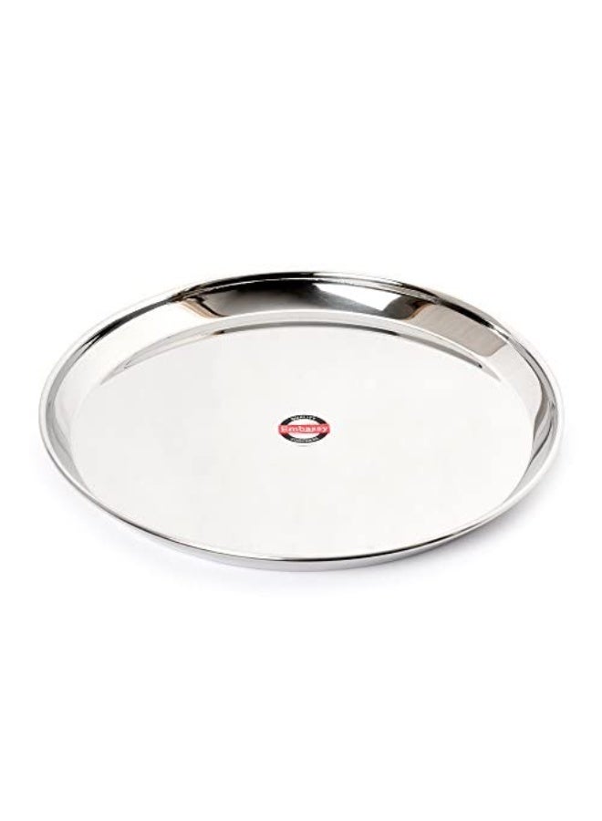 EMBASSY Kanchan Dinner Plate, Size 13, 29.7 cms (Pack of 6, Stainless Steel) - Image 3