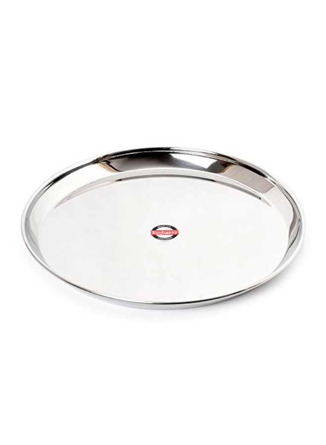 EMBASSY Kanchan Dinner Plate, Size 13, 29.7 cms (Pack of 6, Stainless Steel) - Image 2