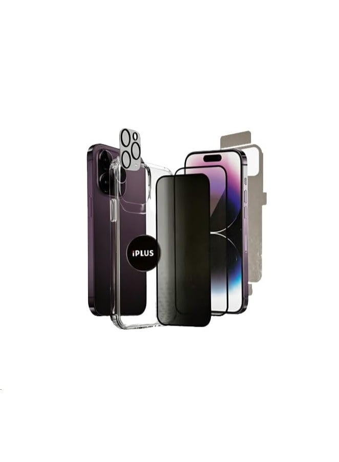 IPLUS 360° Ceramic Screen Protection Case for iPhone 16 PLUS– Full Body Coverage, Shockproof, Slim Fit, Clear Desig - Image 2