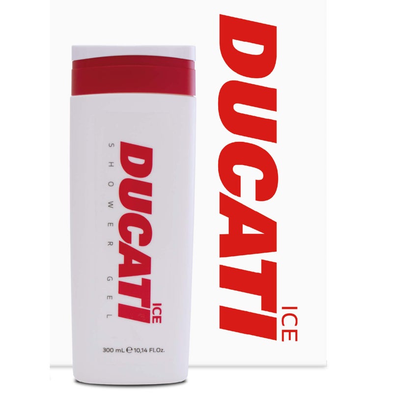 Ducati Ice by Ducati  Shower Gel for Men  Woody Aromatic Scent  Opens with Tangerine Lemon and Bergamot  Blended with Lavender and Sage  Perfect for YoungSpirited Gentleman  1014 oz