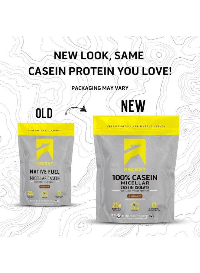 Ascent Native Fuel Micellar Casein Protein Powder - 0.9kg - Chocolate - Image 2