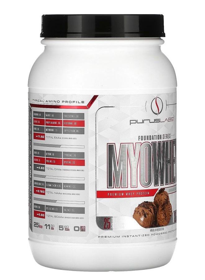 Purus Labs Foundation Series MyoWhey Chocolate Ice Cream 2.1 lb (0.952 kg)  - Image 2