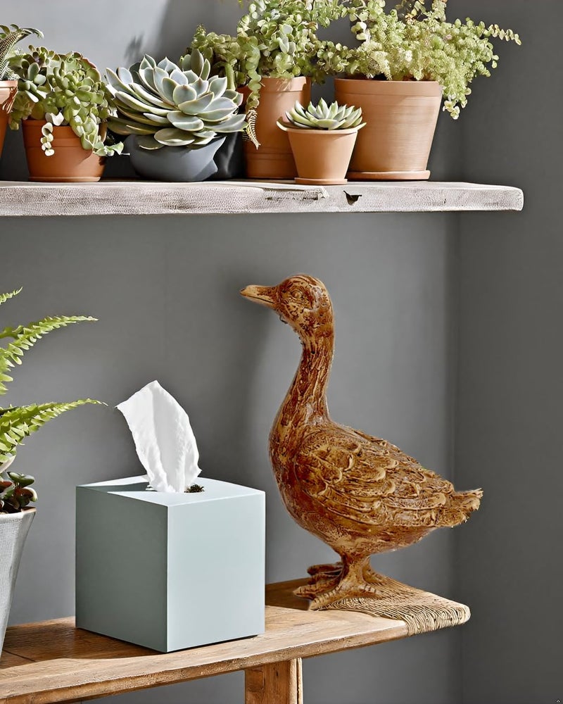 Hymmah Duck Home Decor Statue Rustic Home Decorations for Living Room, Boho Sculpture Resin Animal Collectible Figurines for Indoor Decor - Image 5