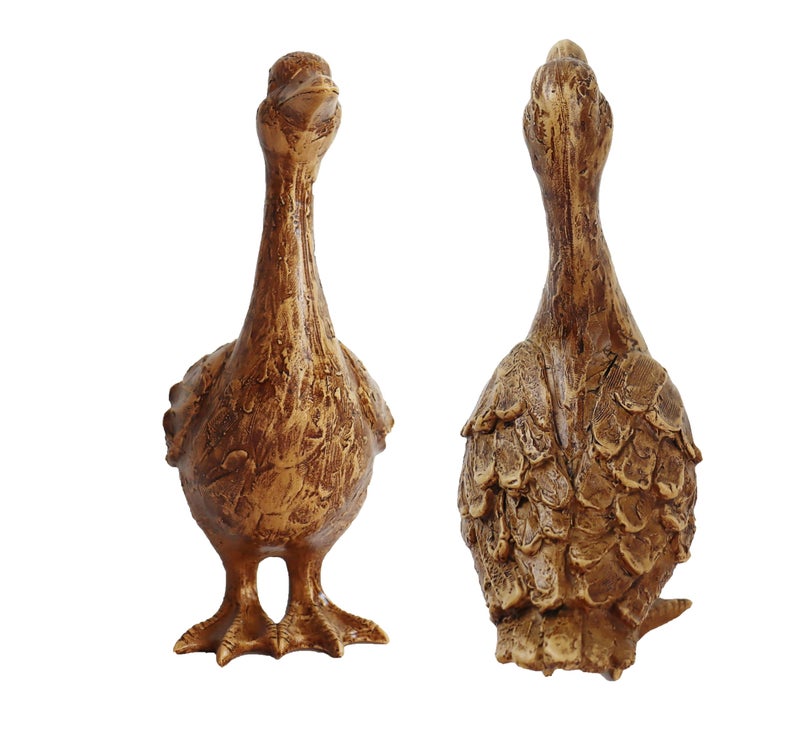 Hymmah Duck Home Decor Statue Rustic Home Decorations for Living Room, Boho Sculpture Resin Animal Collectible Figurines for Indoor Decor - Image 3