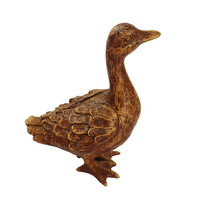 Hymmah Duck Home Decor Statue Rustic Home Decorations for Living Room, Boho Sculpture Resin Animal Collectible Figurines for Indoor Decor - Image 1