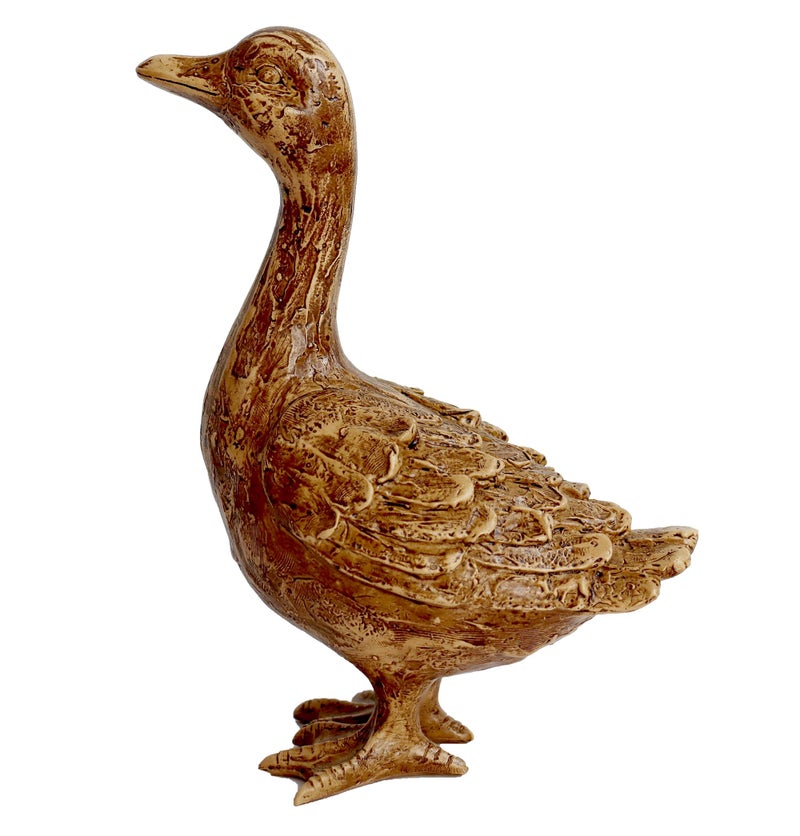 Hymmah Duck Home Decor Statue Rustic Home Decorations for Living Room, Boho Sculpture Resin Animal Collectible Figurines for Indoor Decor - Image 2