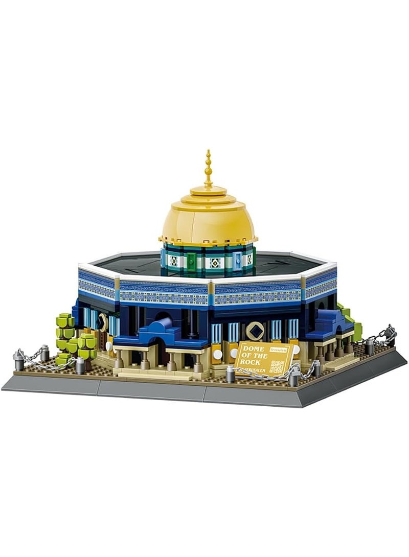 wange 【Dome of the Rock Blocks – 983Pcs】Jerusalem Islamic Landmark Model | ABS Material | For Kids & Adults (6+) - Image 2