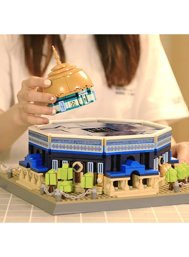 wange 【Dome of the Rock Blocks – 983Pcs】Jerusalem Islamic Landmark Model | ABS Material | For Kids & Adults (6+) - Image 3