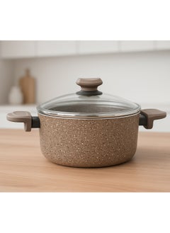OMS OMS 3110 - 30 CM Brown Granitec Non Stick casserole. Made in Turkey  - Image 2