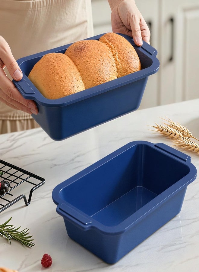 Vnray Bread Pan for Homemade Bread：9.5 x 5 Inch Silicone Loaf Pan for Baking with Metal Frame - Nonstick Banana Loaf Tin Tray for Sandwich Sourdough Pumpkin Sour Dough - for Oven Kitchen Home Bakers - Image 1
