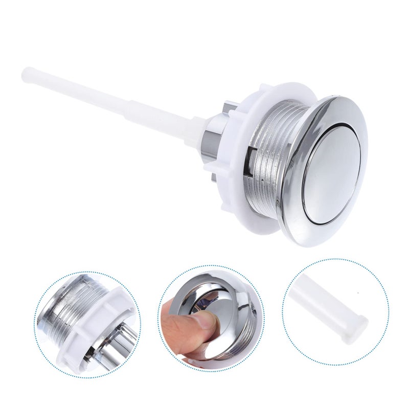 Toilet Push Button Replacement Easy Install Flush Switch Compact Sturdy Bathroom Accessory - Image 3