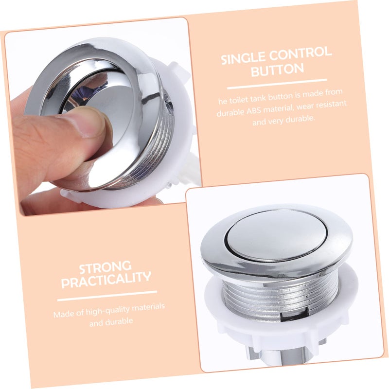Toilet Push Button Replacement Easy Install Flush Switch Compact Sturdy Bathroom Accessory - Image 4