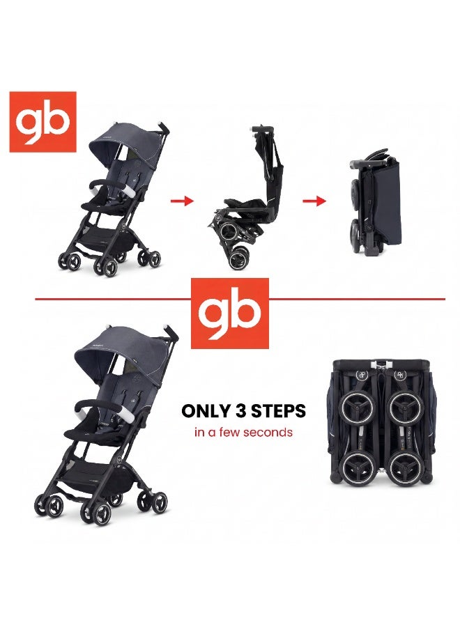 GB Ultra-Compact Lightweight Travel Stroller - Airplane Cabin Approved Portable Baby Pushchair for Easy Travel and Daily Use From 6 M to 4 years - Image 3