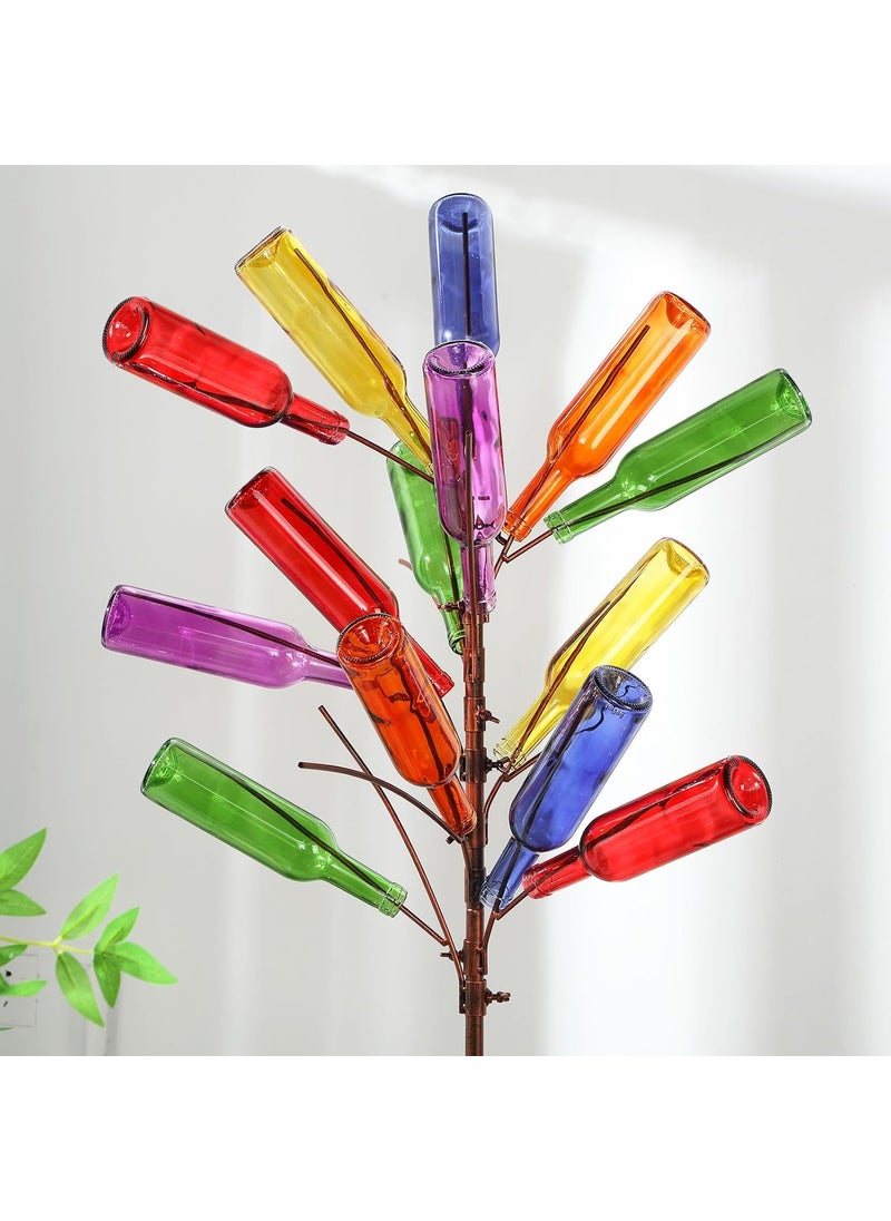 Rtteri Rtteri 24 Pack Decorative Colored Wine Bottles 375ml Empty Glass Bottles for Flowers Wedding Decor Centerpiece Christmas Party Favor DIY CraftsMulticolor375ml  - Image 5
