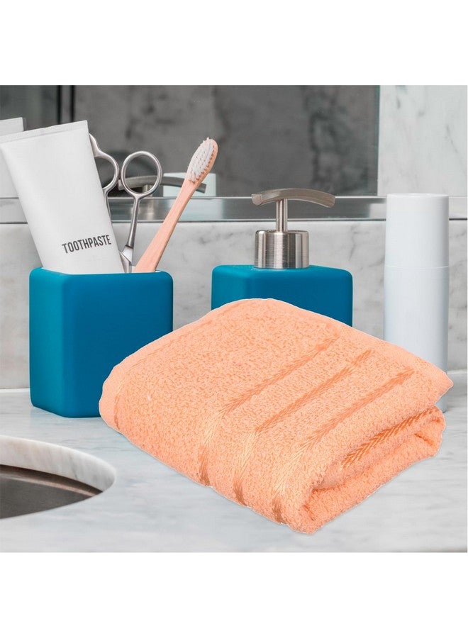 Kuber Industries Face Towel | Cotton Towels For Facewash | Towels For Daily Use | Workout Hand Towel | Lining Design | 14X21 Inch | Pack Of 5 | Multi - Image 2