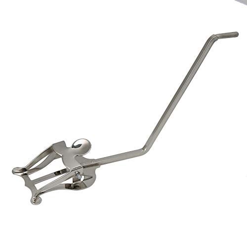 Walmine Silver Round Socket Metal Plating Sax Sheet Music Clip Holder Music Clip Lyre for Alto/Tenor Saxophone - Image 2