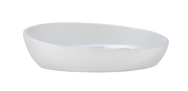 Wenko Soap Dish Ceramic White 11 5 x 3 x 11 5 cm