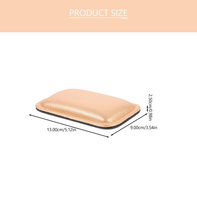 Leather Wrist Rest Pad For Mouse And Keyboard With Gold Gaming Wrist Support And Elbow Protection - Image 3