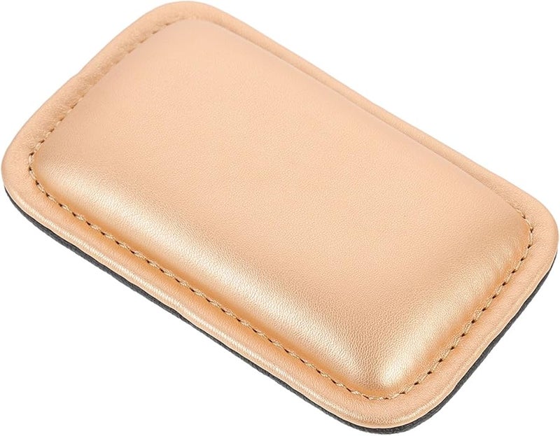 Leather Wrist Rest Pad For Mouse And Keyboard With Gold Gaming Wrist Support And Elbow Protection - Image 1
