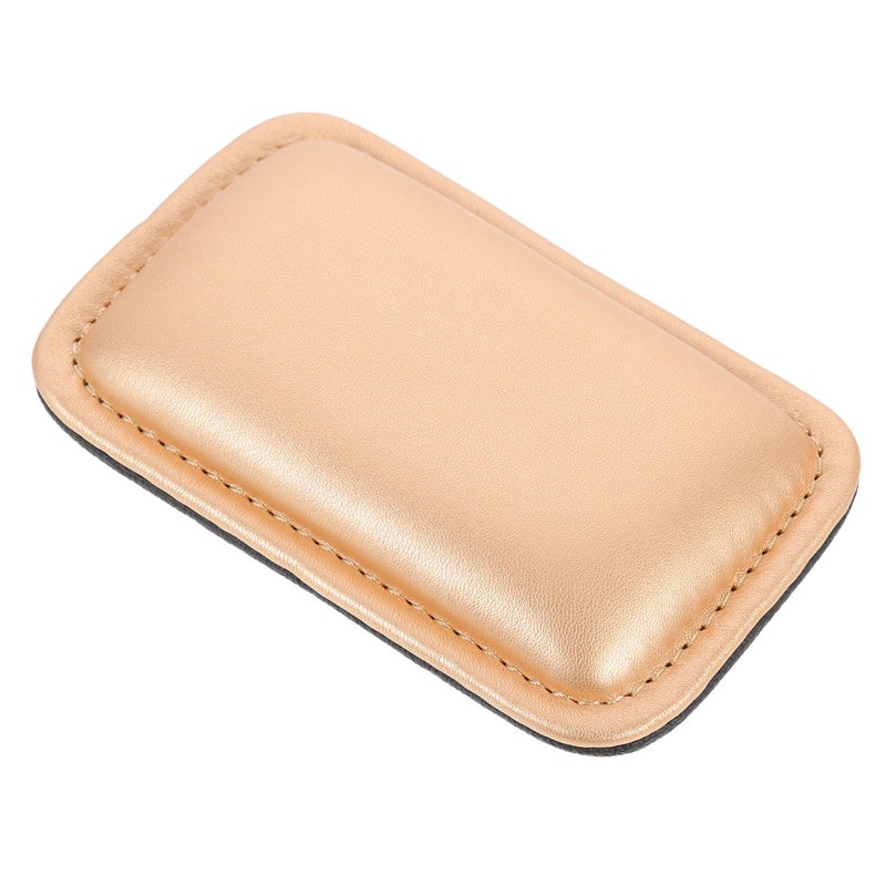 Leather Wrist Rest Pad For Mouse And Keyboard With Gold Gaming Wrist Support And Elbow Protection - Image 2