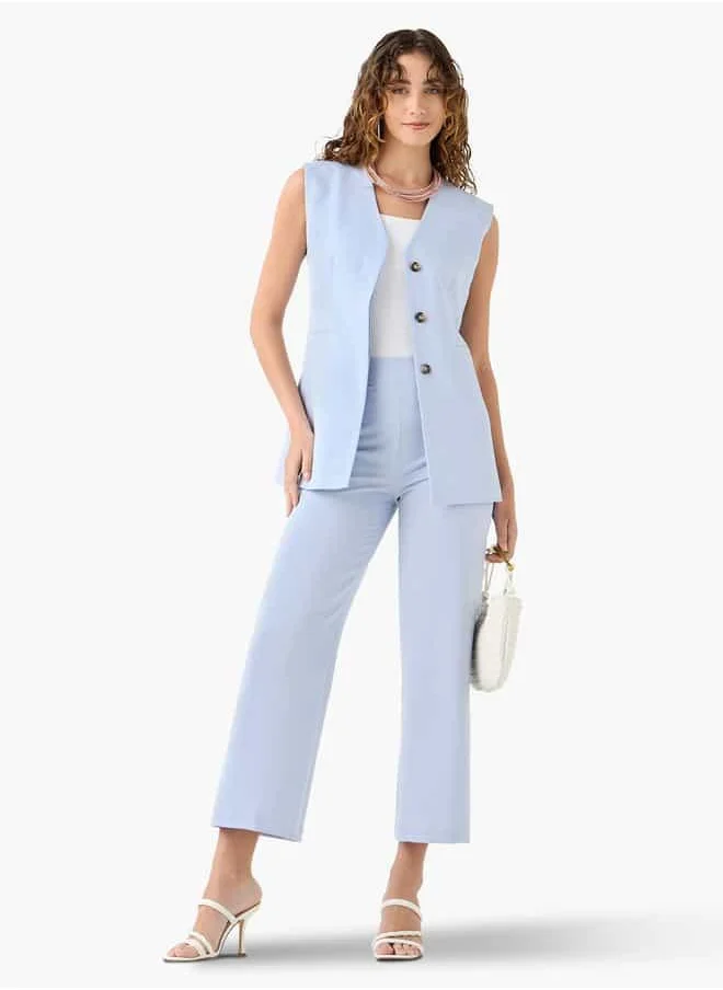 Iconic Regular Fit Trousers with Zip Closure