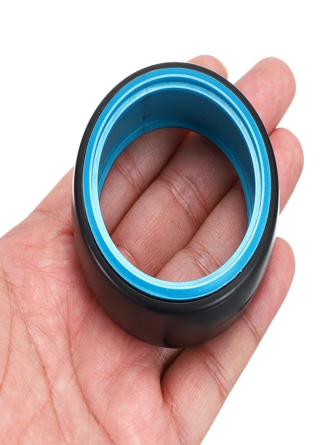 MECCANIXITY 2Pcs 1/10 RC On-Road Car Tyres, RC Drift Tires Hard Plastic Tyre Replacement for Remote Controlled Drifting Vehicles, Black Blue - Image 5