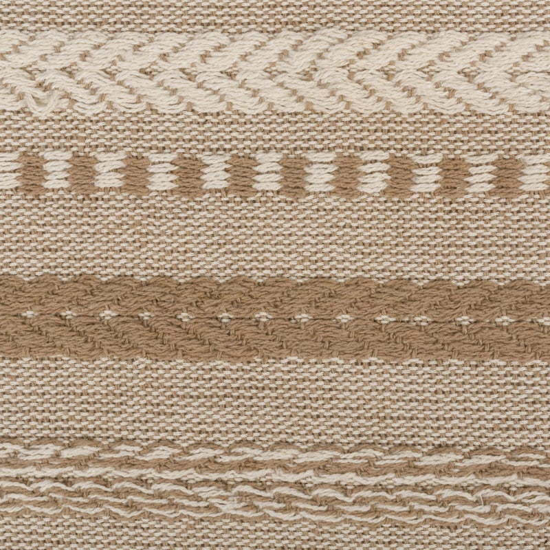 DII Farmhouse Braided Stripe Table Runner Collection, 15x108 (15x113, Fringe Included), Stone - Image 4