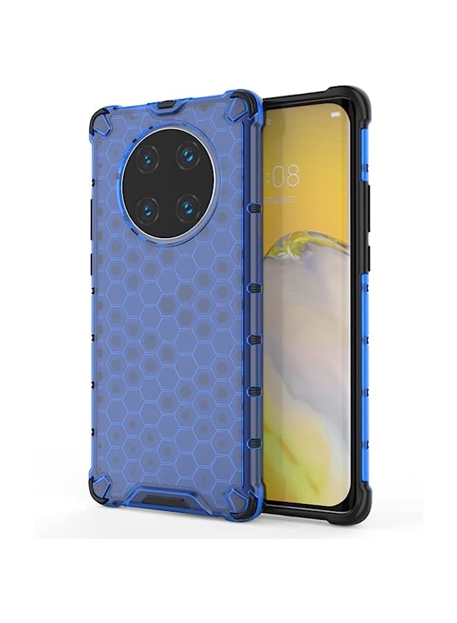HuHa HuHa Case Cover Compatible For Huawei Mate 40 Pro+ Shockproof Honeycomb PC + TPU Protective Case Blue - Image 1