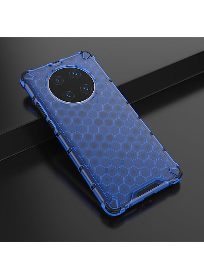 HuHa HuHa Case Cover Compatible For Huawei Mate 40 Pro+ Shockproof Honeycomb PC + TPU Protective Case Blue - Image 2