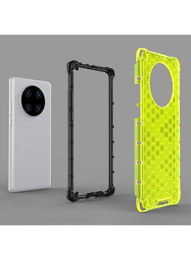 HuHa HuHa Case Cover Compatible For Huawei Mate 40 Pro+ Shockproof Honeycomb PC + TPU Protective Case Blue - Image 3