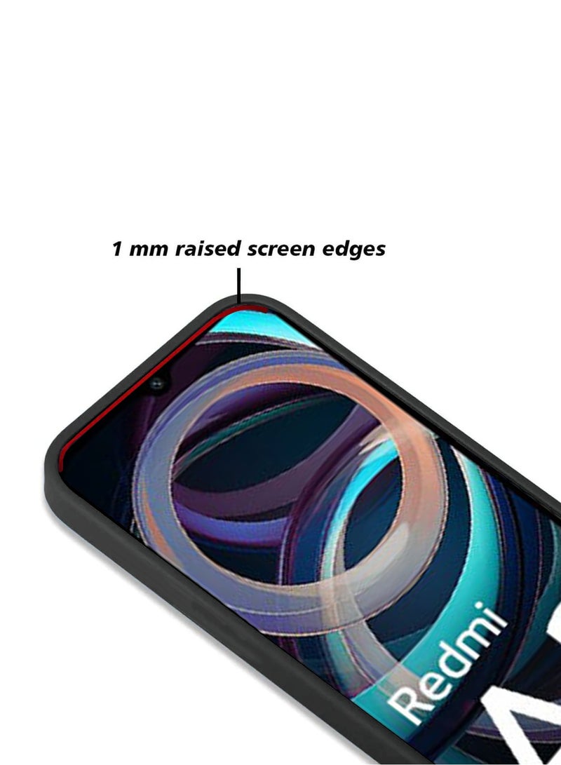 Wtech Soft Liquid Silicone Case Cover For Xiaomi Redmi A3 4G 2024 Black - Image 5