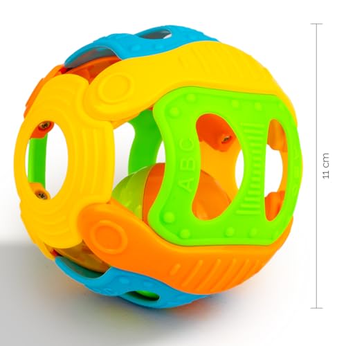 Ratna's Jazz Gift Set, 2-in-1 Baby Toys with Pull Along Lion and Rattling Ball, New Born Toys for 6 Month+ Old Baby - Image 4