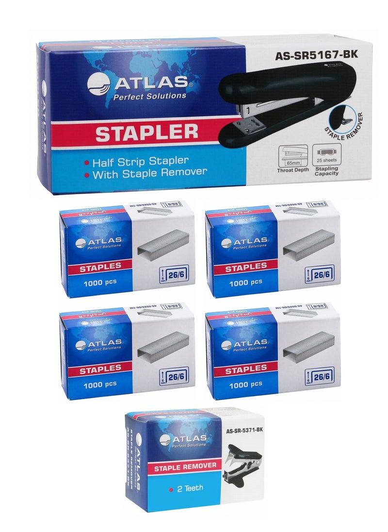 ATLAS - Desktop Stapler With 4 Pack Of Pins And A Pin Remover - Image 1